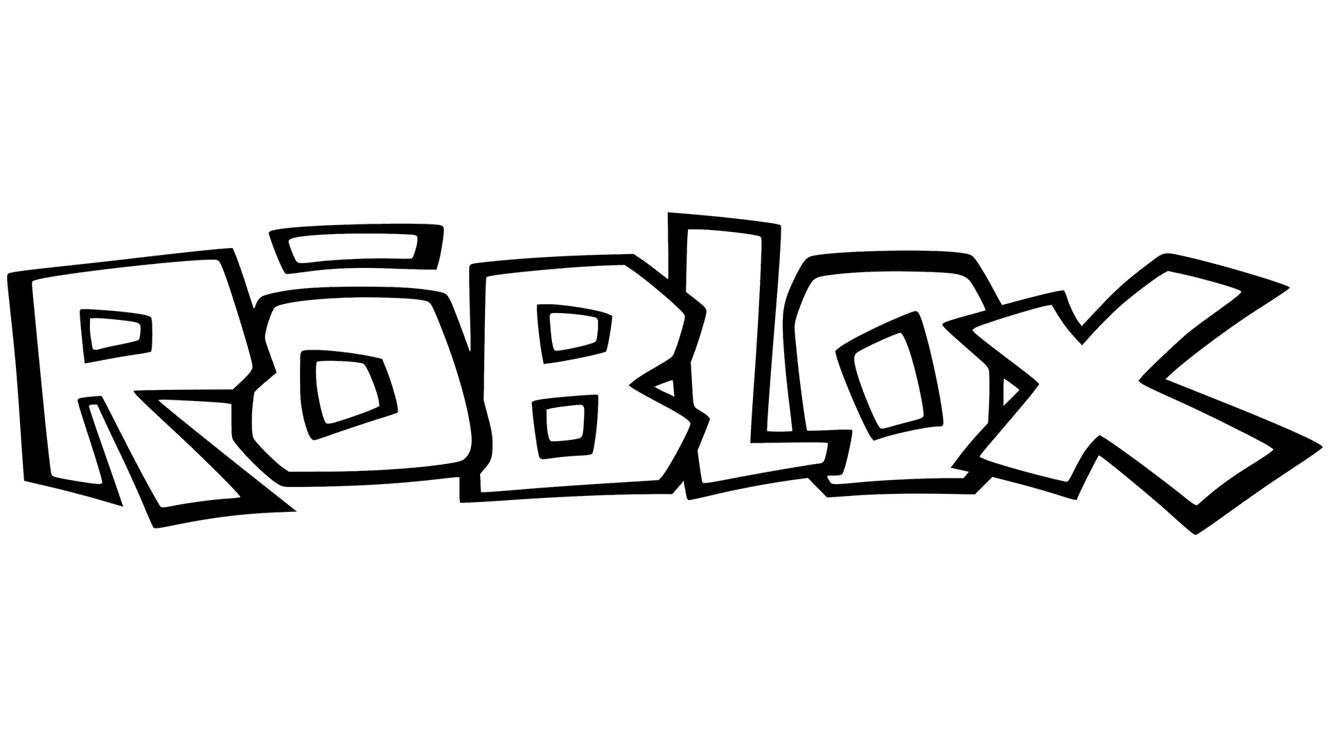 Online coloring book: Coloring page roblox logo